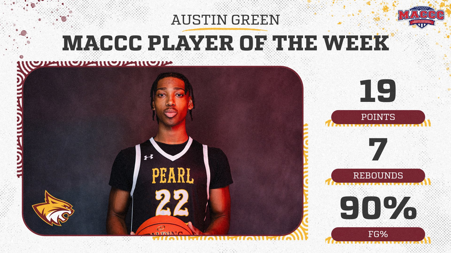 PRCC's Austin Green earns back-to-back MACCC Player of the Week selections