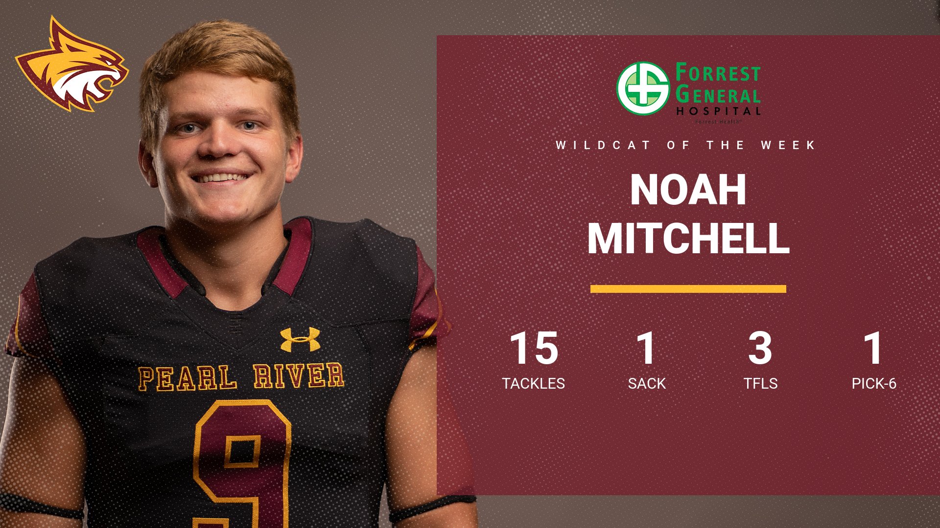 Noah Mitchell named Forrest General Wildcat of the Week
