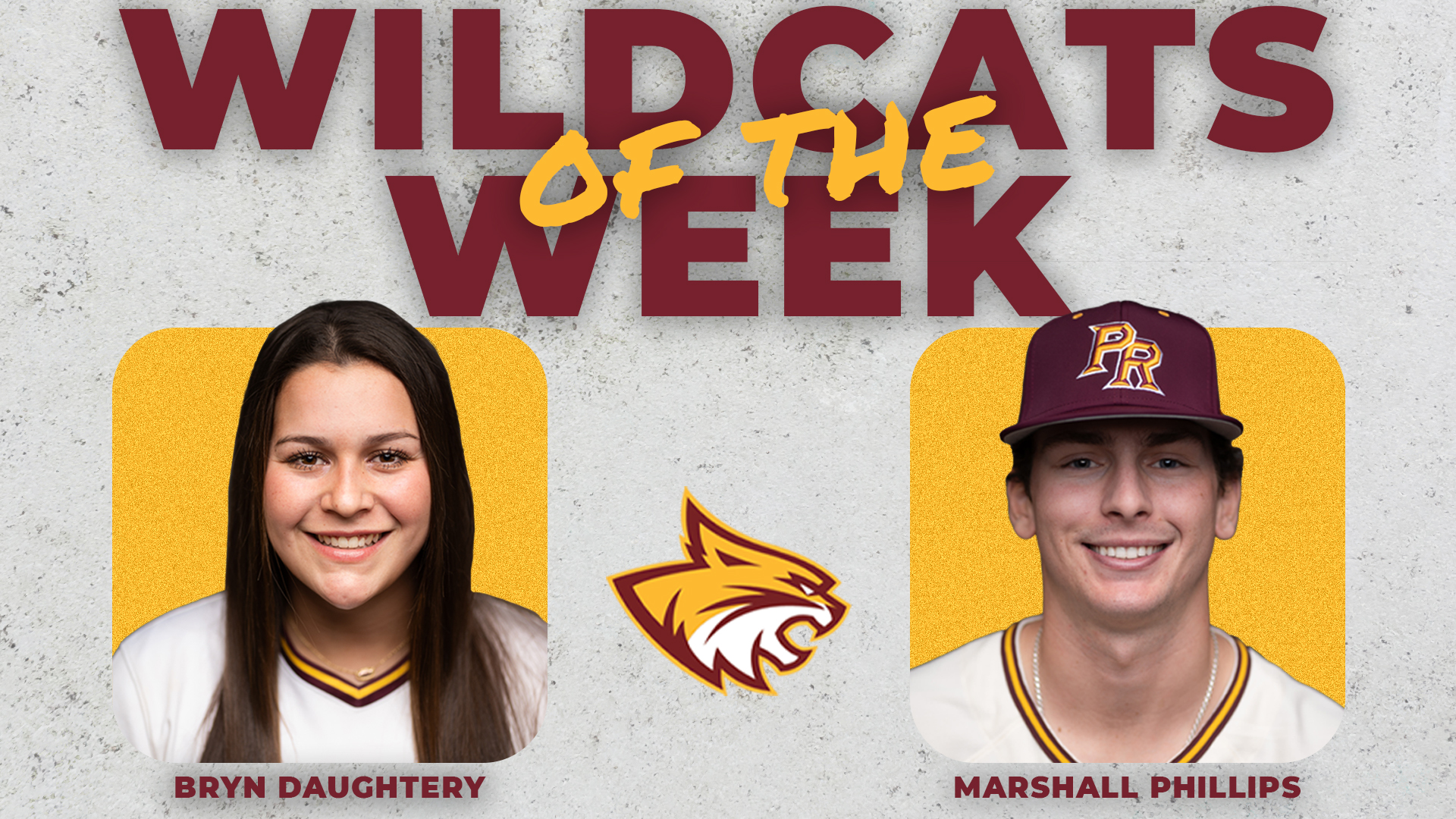 Bryn Daughtery, Marshall Phillips named Wildcats of the Week