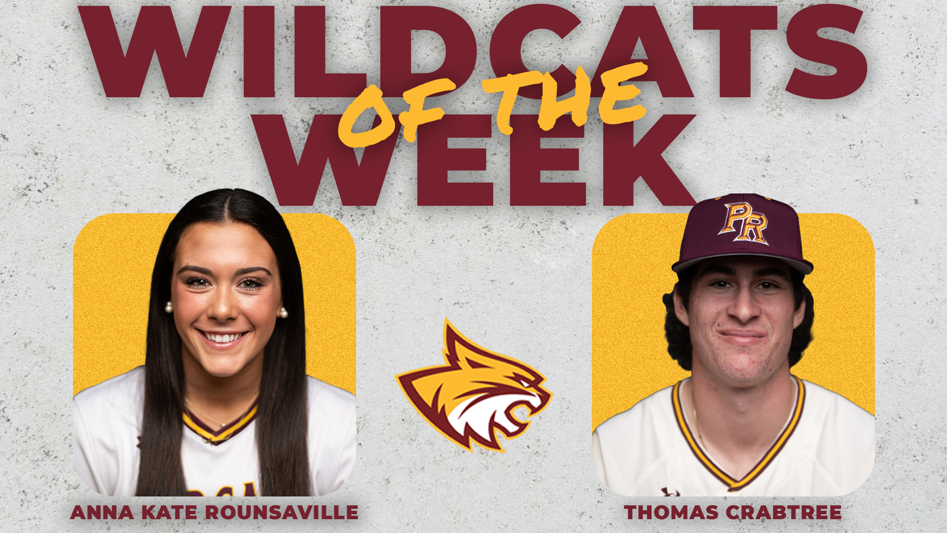 Thomas Crabtree, Anna Kate Rounsaville named Wildcats of the Week