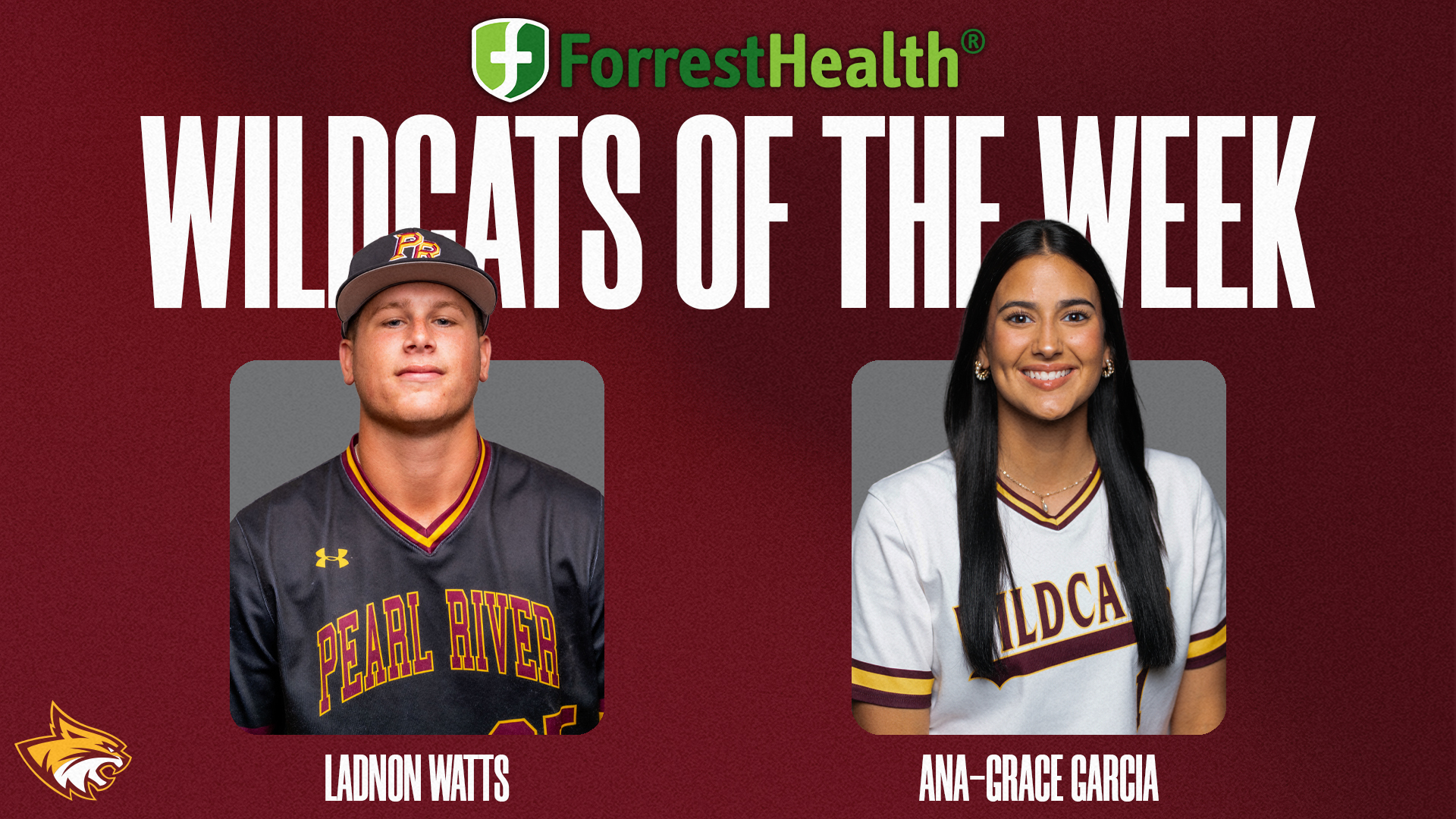 Landon Watts and Ana-Grace Garcia are named ForrestHealth Wildcats of the Week