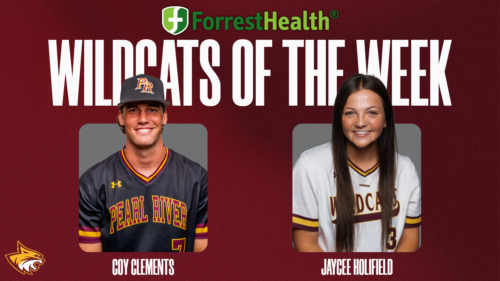 Coy Clements, Jaycee Holifield named ForrestHealth Wildcats of the Week