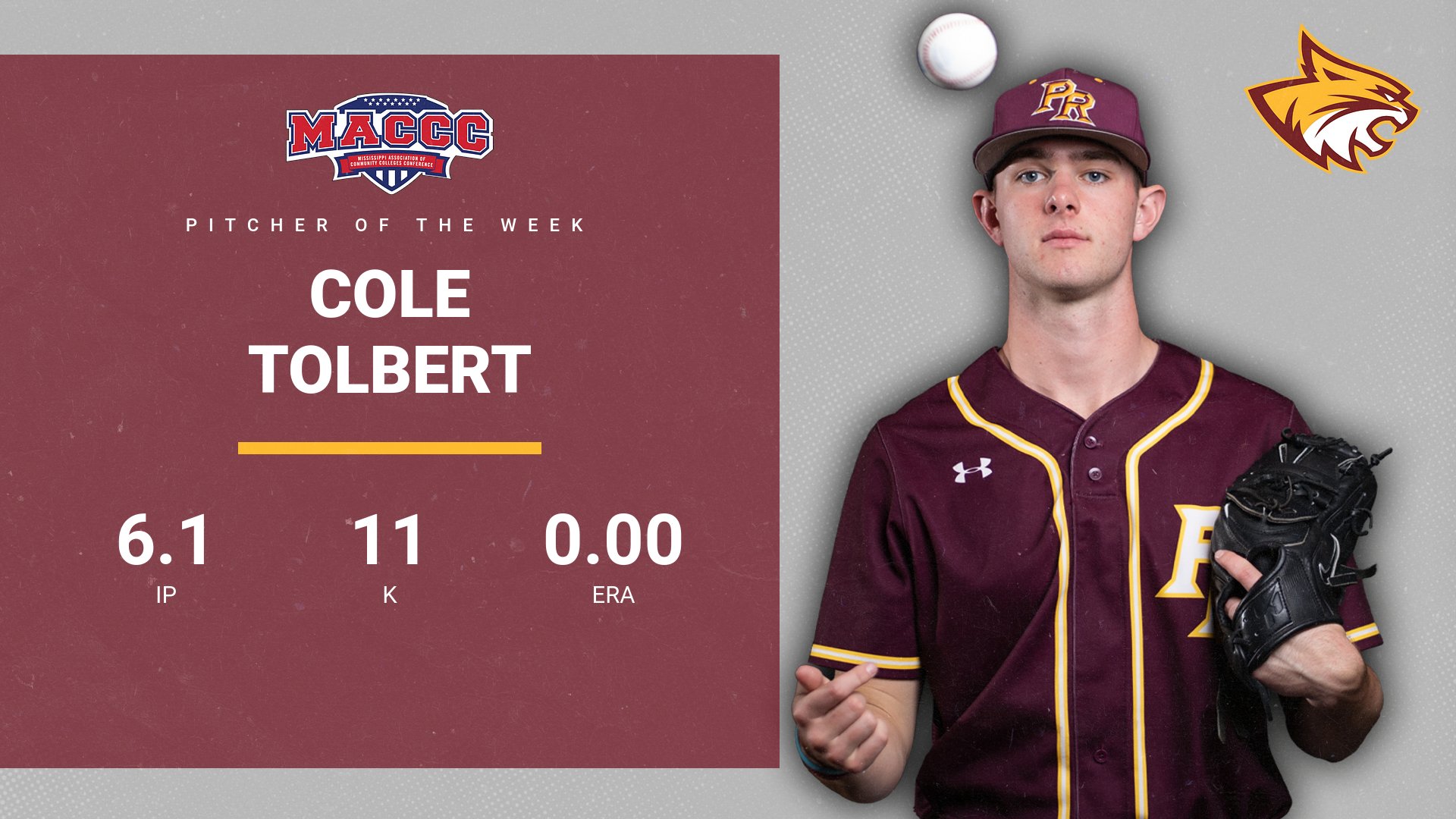 No. 3 Pearl River's Cole Tolbert honored by MACCC