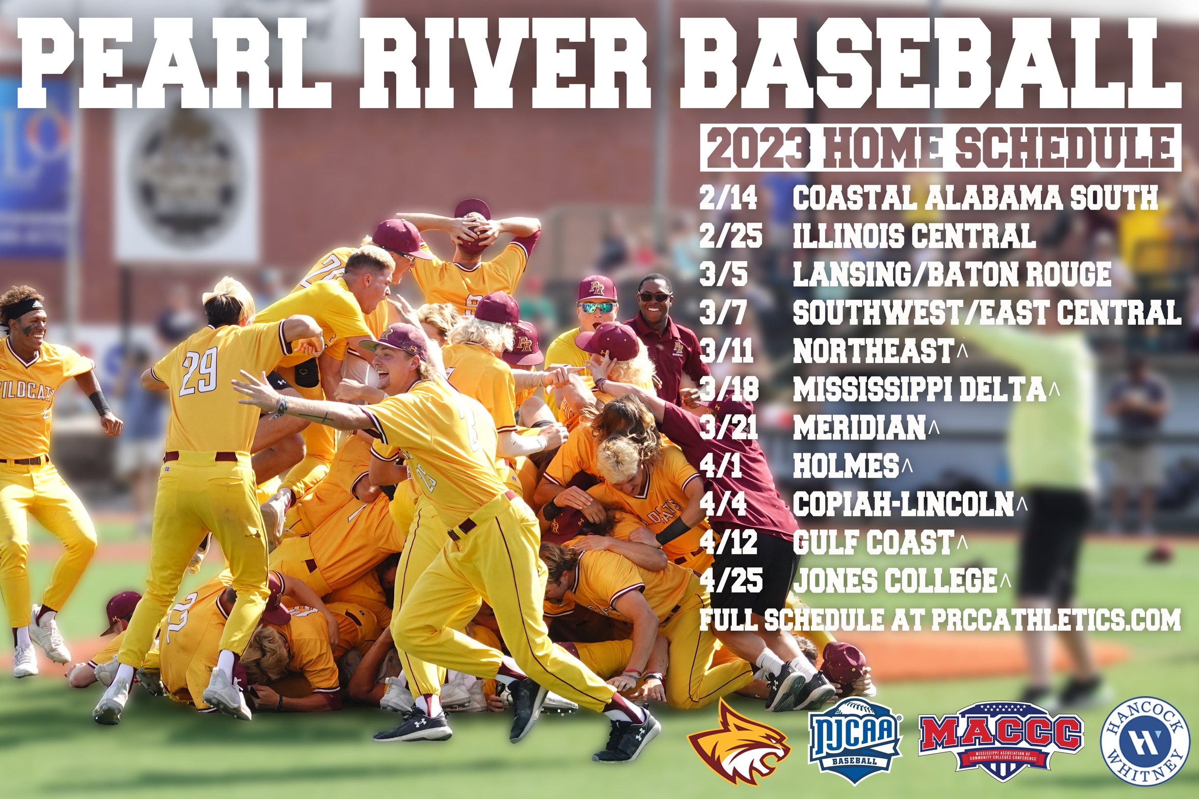 Defending National Champion Pearl River baseball releases 2023 schedule&nbsp;