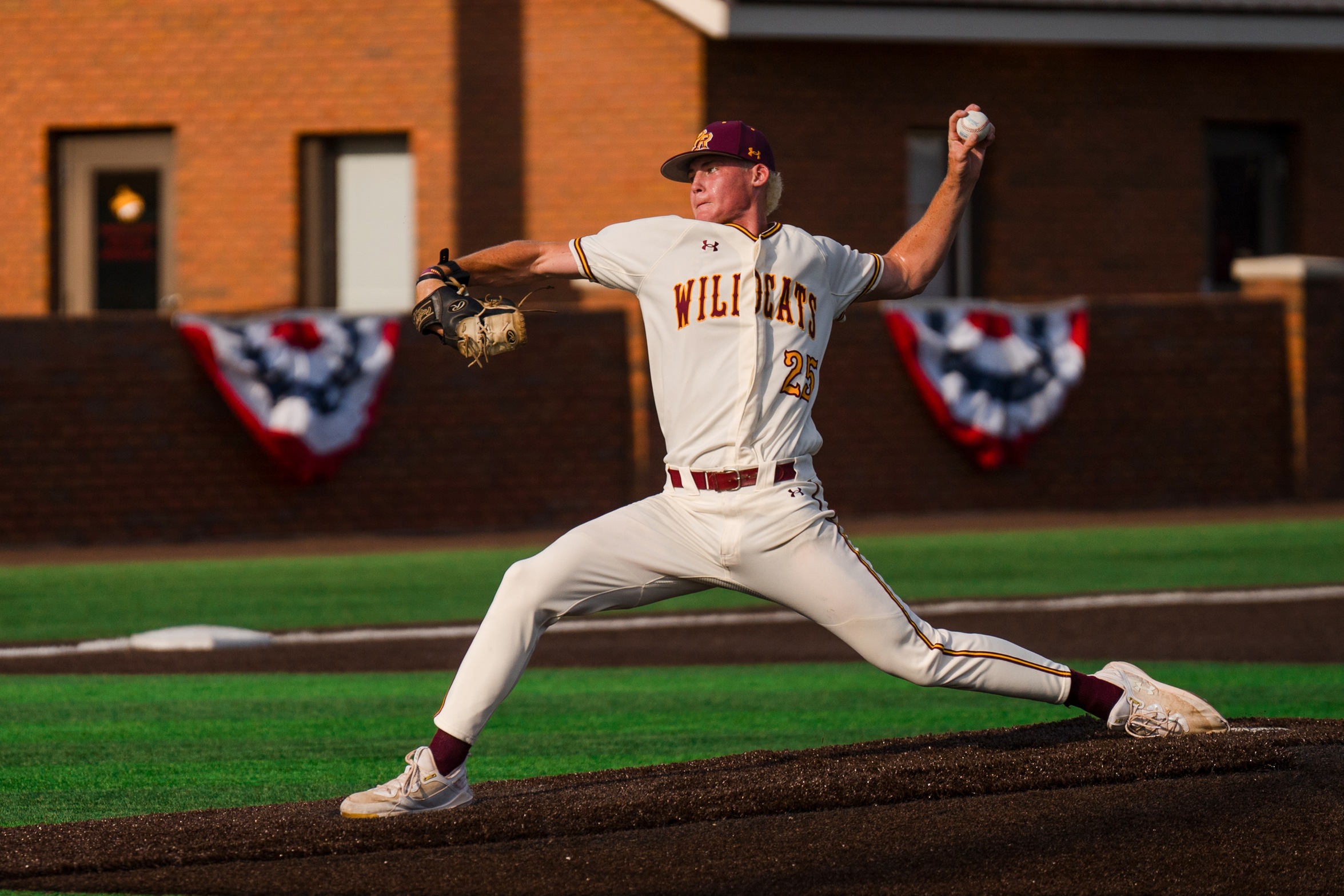 Conner Ware (Madison; Germantown) delivers a pitch in No. 2 Pearl River's Region 23 Tournament victory over Hinds (River Roderick).