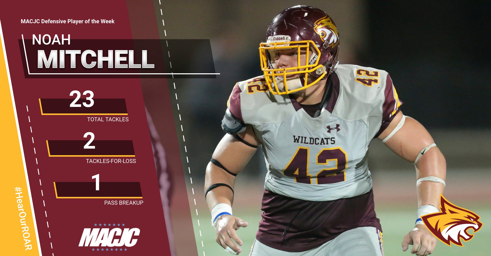 Pearl River&rsquo;s Noah Mitchell named MACJC Defensive Player of the Week