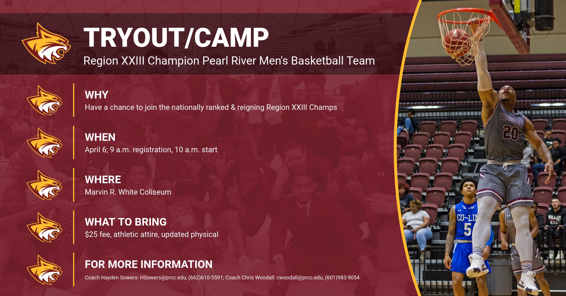 Reigning Region XXIII Champion Pearl River announces tryout/camp