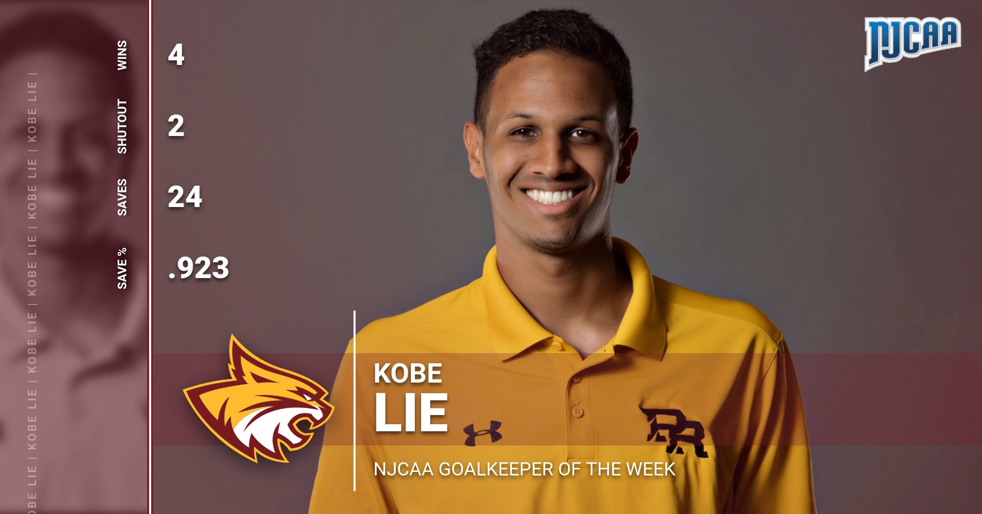 PRCC's Kobe Lie named nation's top keeper for Week 1
