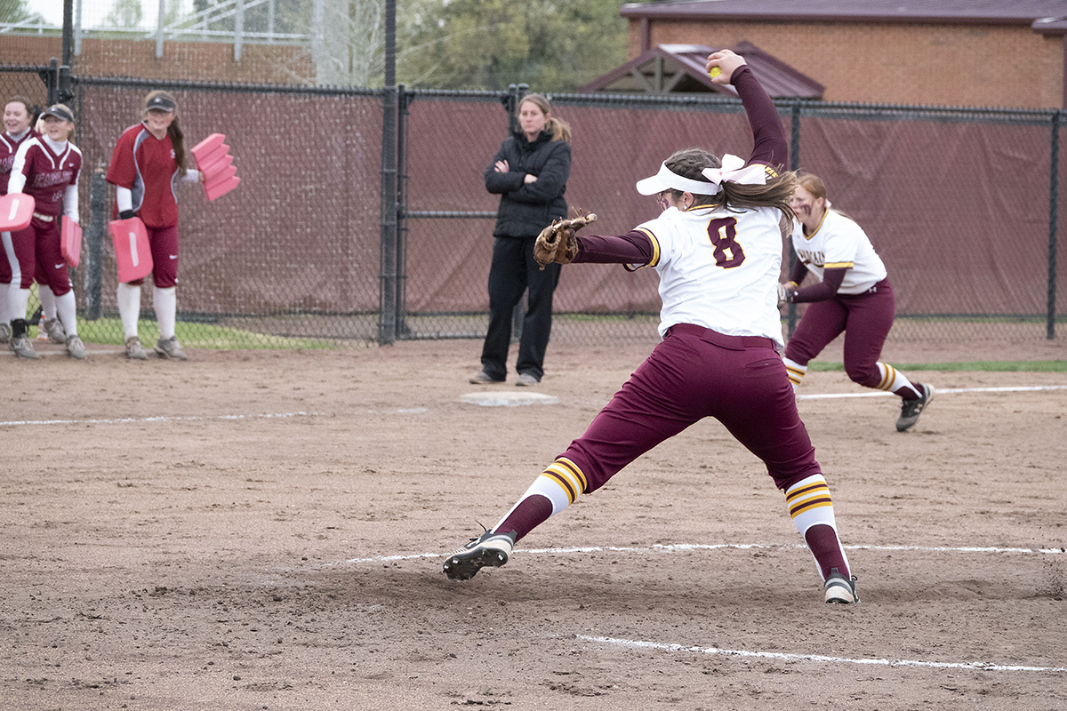Pearl River's softball team split its doubleheader with visiting Coastal Alabama-North at Lady Wildcat Stadium in Poplarville, Miss. on Saturday, March 16, 2019. (KRISTI HARRIS/PRCC ATHLETICS)