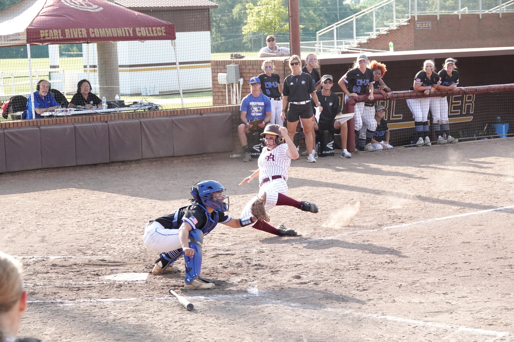 Copiah-Lincoln defeated Pearl River 9-3 in the first elimination game of the Region XXIII Tournament, hosted at PRCC's Lady Wildcat Stadium in Poplarville, Miss. (KRISTI HARRIS/PRCC ATHLETICS)