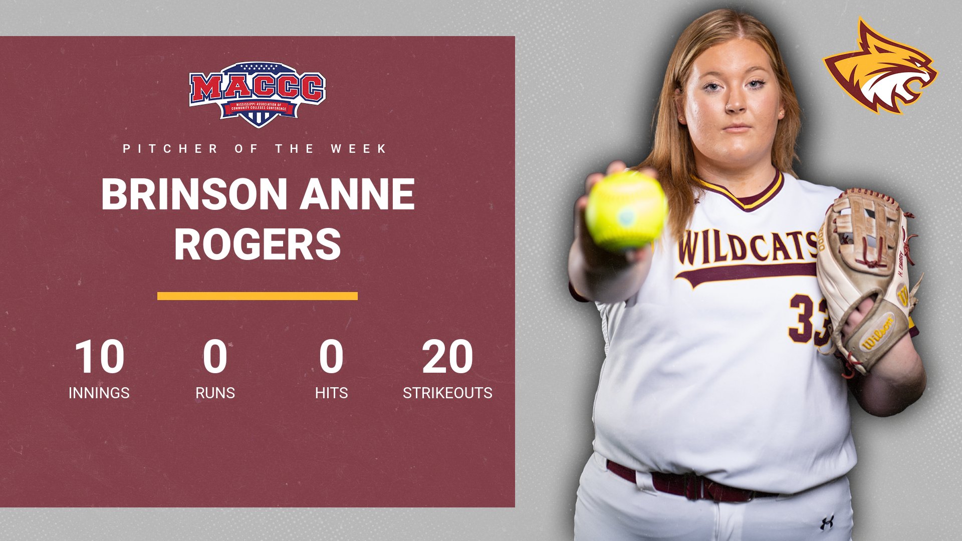 No. 8 Pearl River&rsquo;s Brinson Anne Rogers lands second MACCC honor