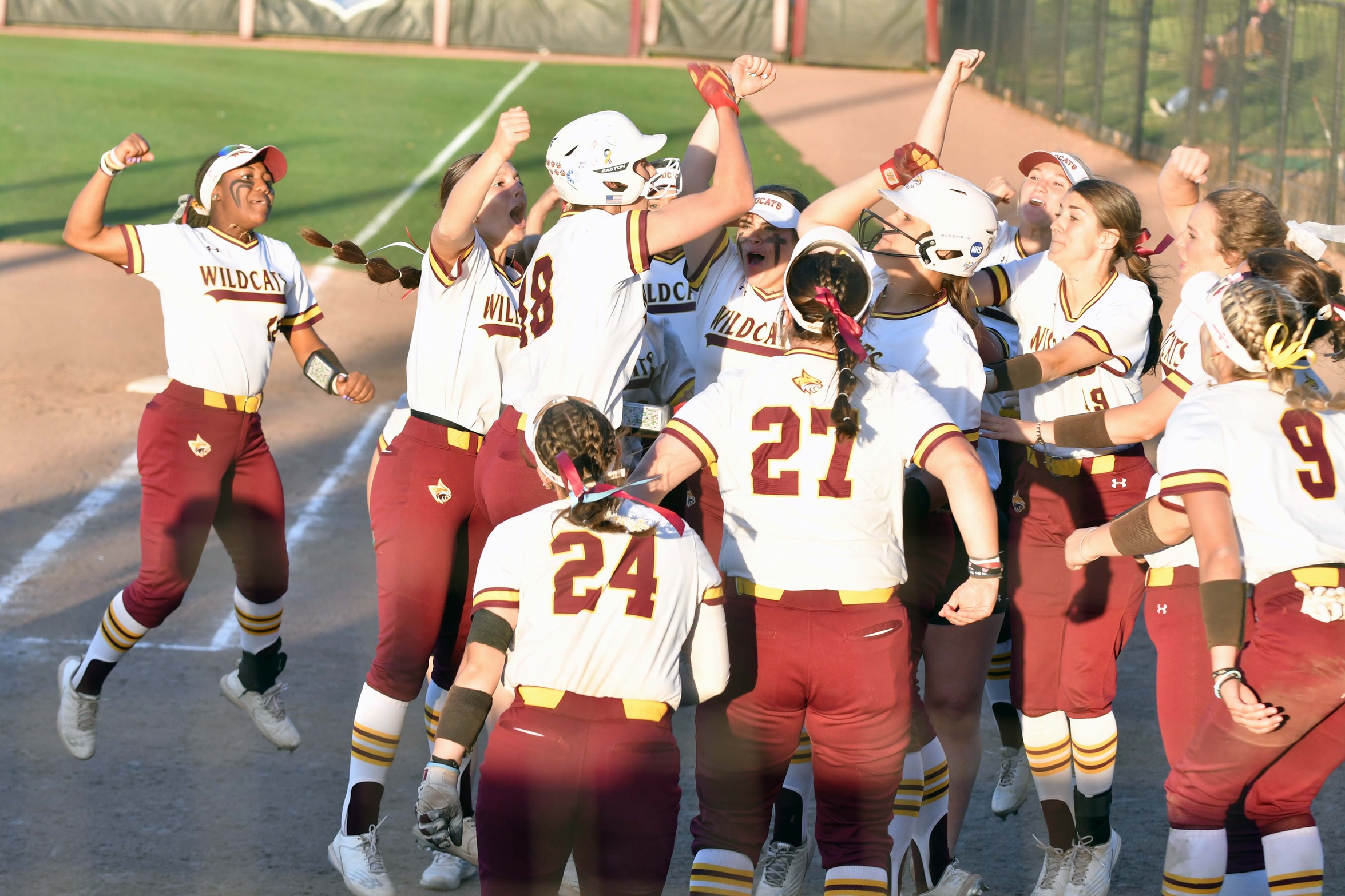 PRCC Homerun celebration