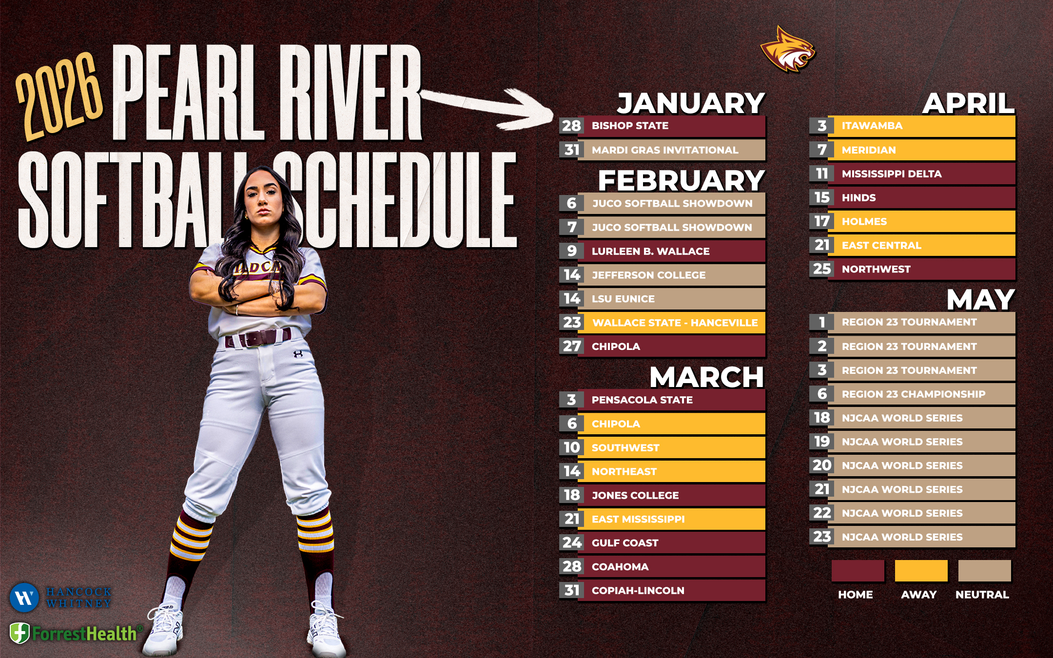 Pearl River softball announces 2026 campaign